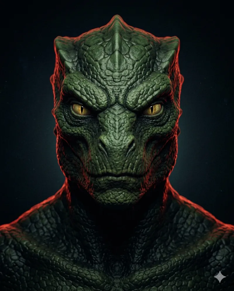 Composite rendering of The Reptilians