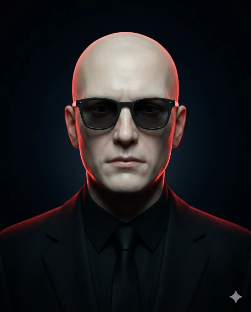 Composite rendering of The Men in Black